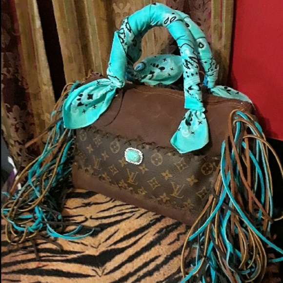 no brand Handbags - Leather bag with Louis  Vuitton material